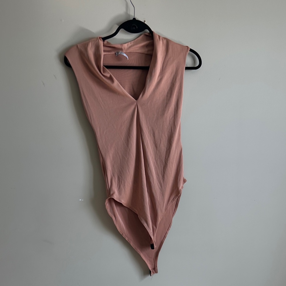 Zara peach Sleeveless body suit